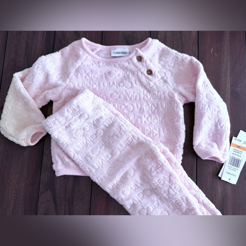 Calvin Klein Kids Pink 2 Piece Set